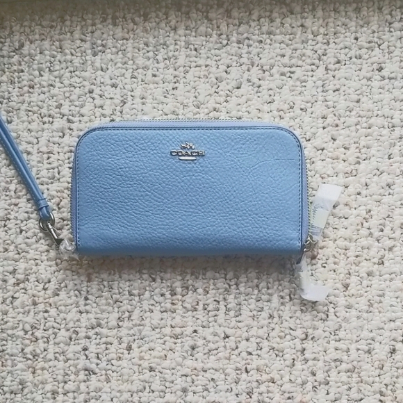 periwinkle coach wallet